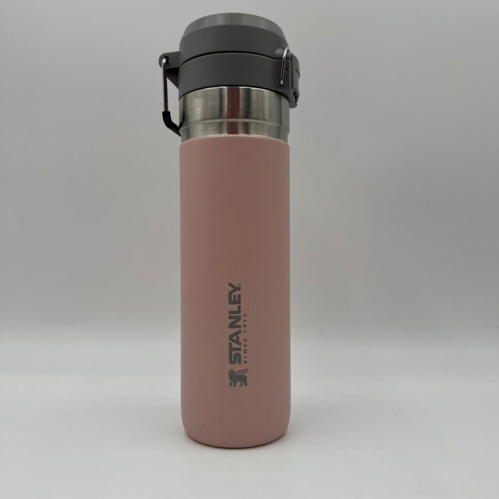 Stanley Grey/Pink Stainless Steel Quick-Flip Water Bottle